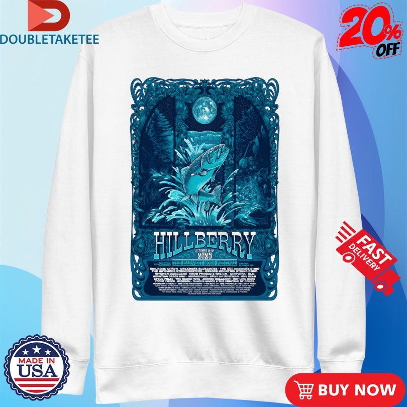 Official Hillberry The Harvest Moon Festival Eureka Springs AR On October 8-12 2025 Tour Fish Shirts