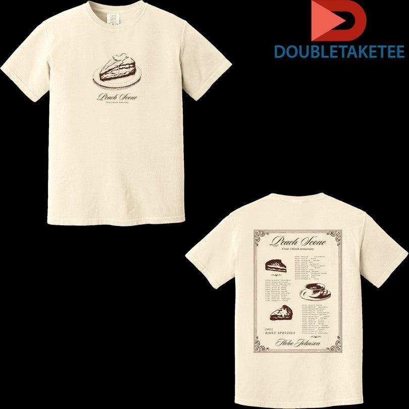 Official Hobo Johnson Peach Scone 8 Year 3 Month Anniversary Tour 2025 Dates Cake Shirts