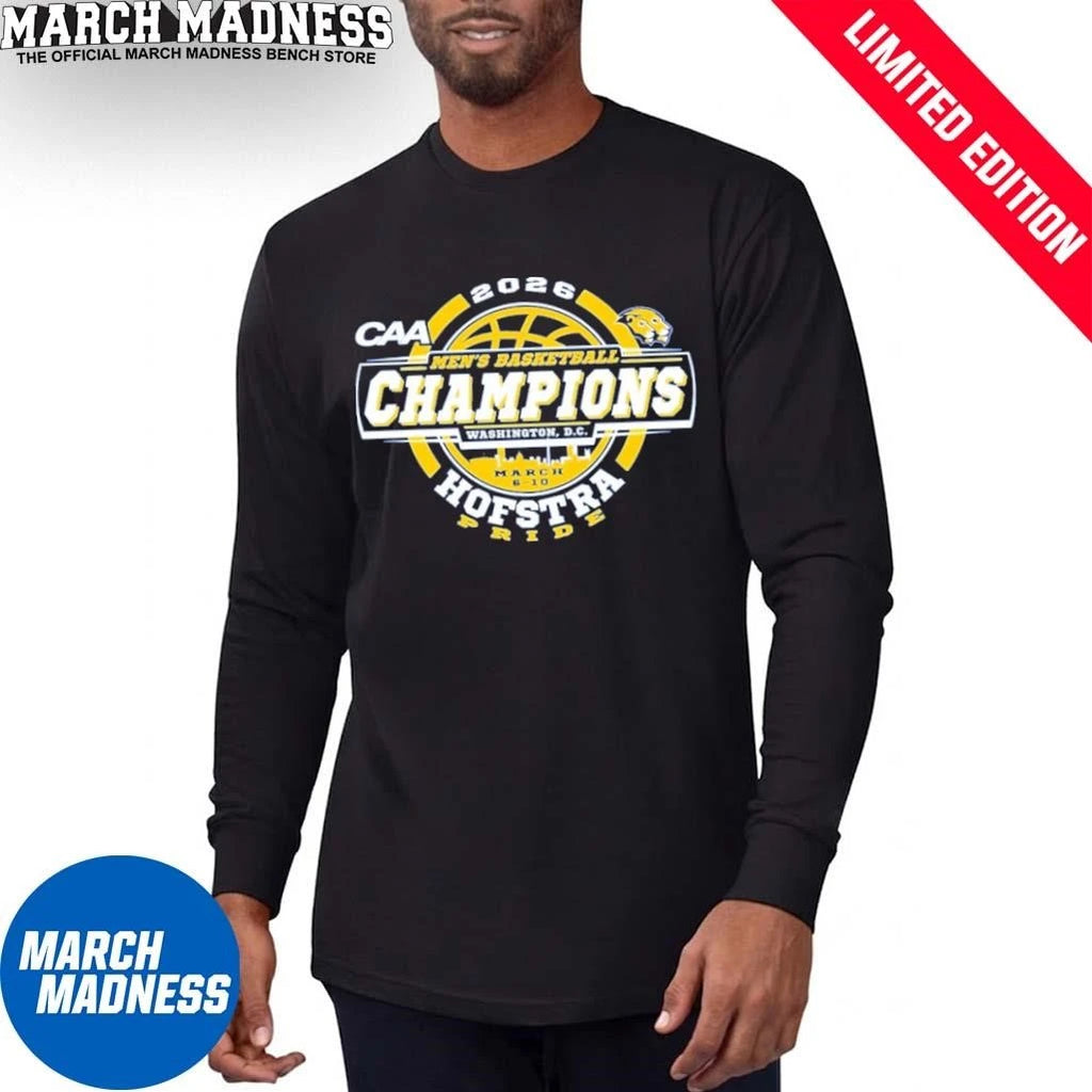 Official Hofstra Pride Men’s Basketball CAA Tournament Champions T-Shirt