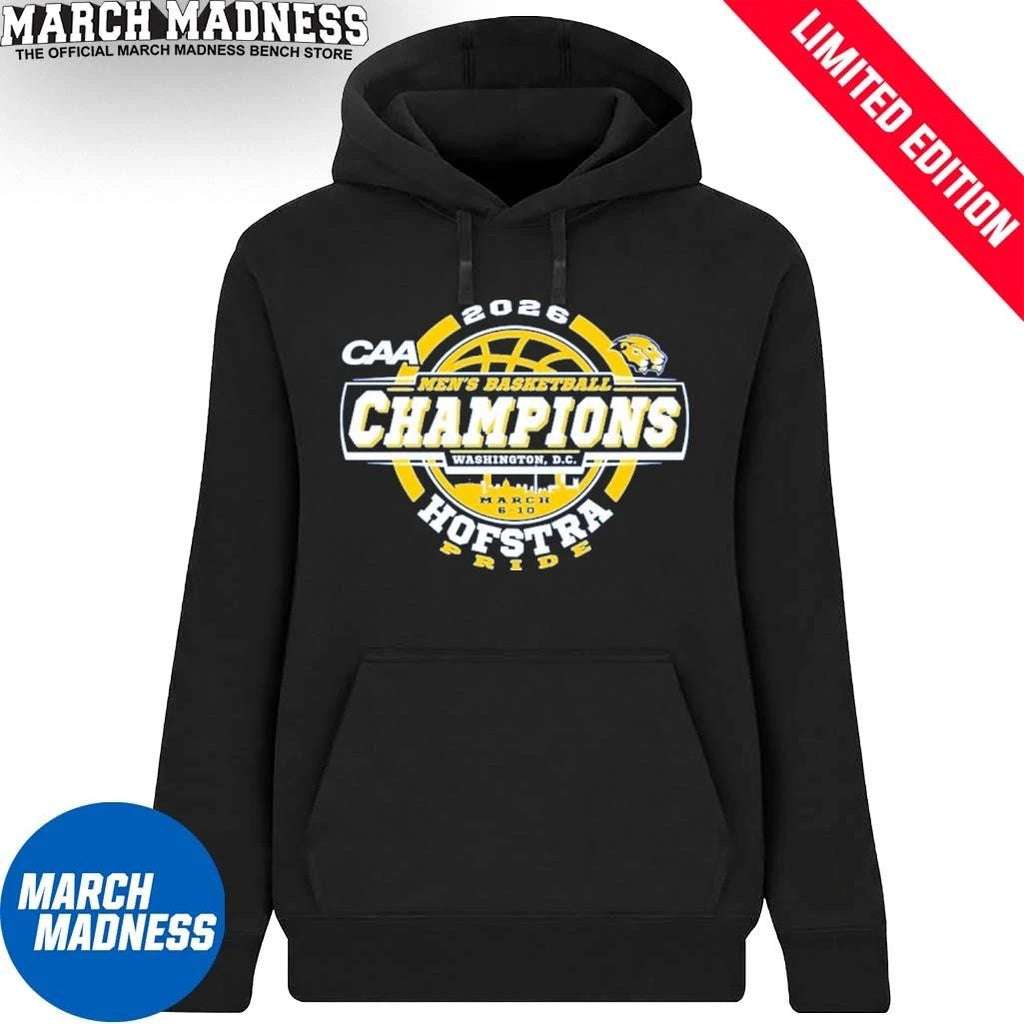 Official Hofstra Pride Men’s Basketball CAA Tournament Champions T-Shirt