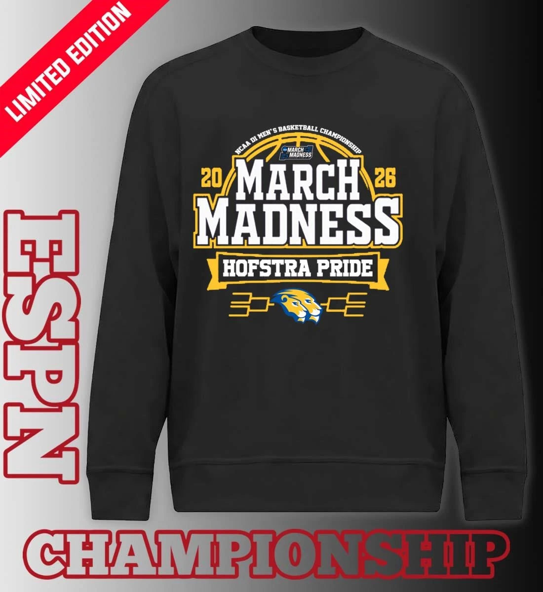 Official Hofstra Pride Men’s Basketball March Madness Bound T-Shirt