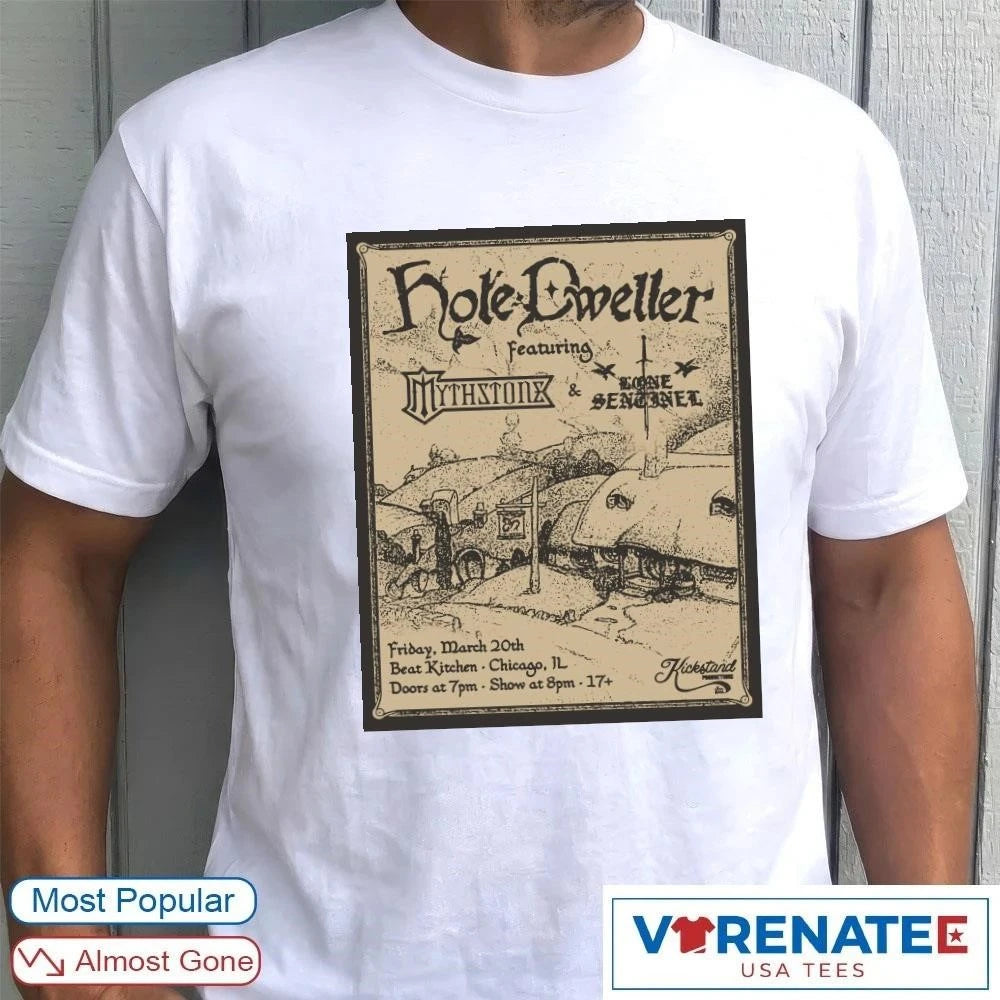 Official Hole Dweller March 20 2026 Beat Kitchen Chicago IL Poster T-Shirt