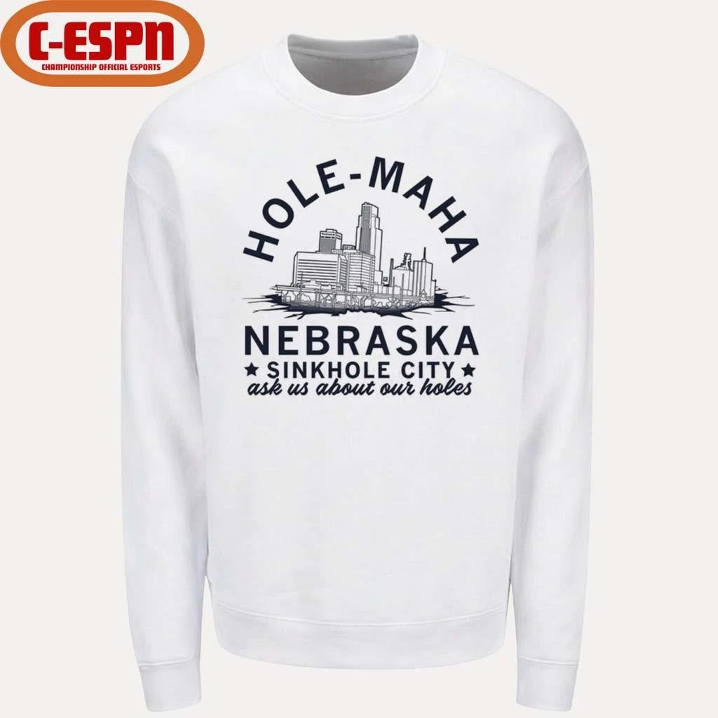Official Hole-Maha Nebraska Sinkhole City Shirt