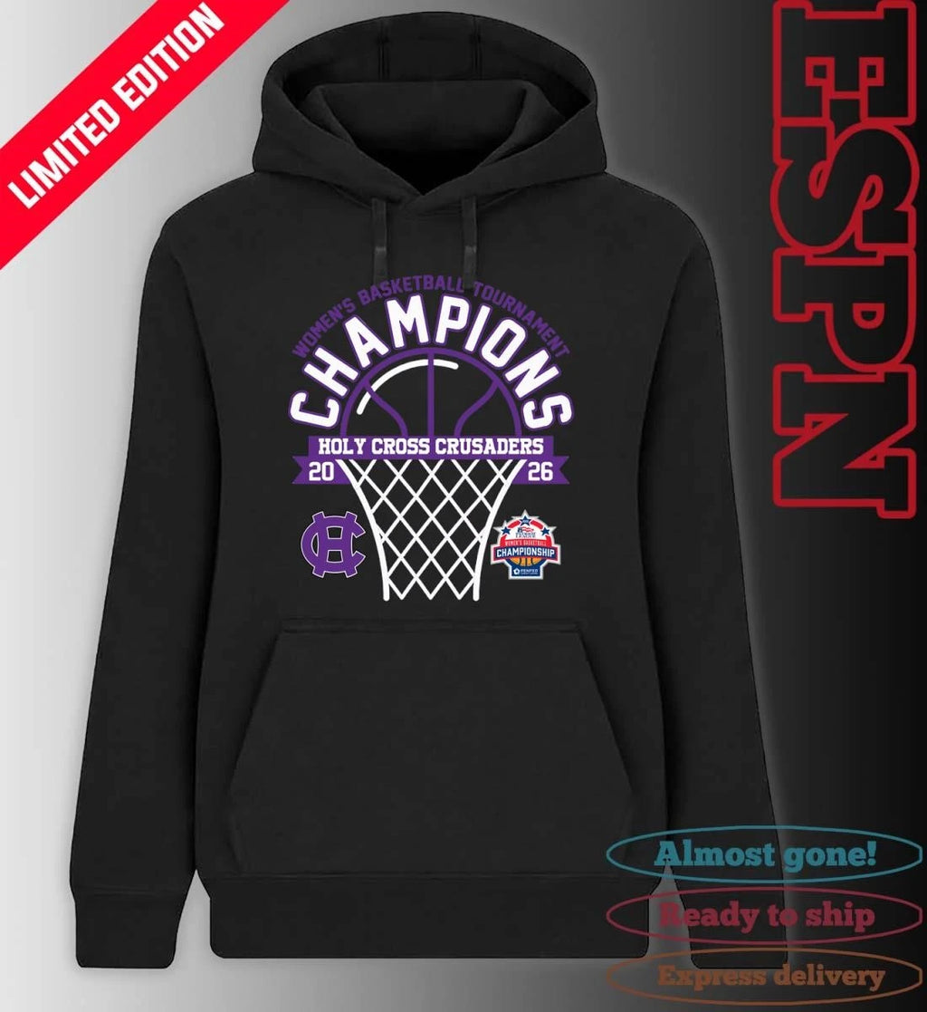 Official Holy Cross Crusaders 2026 Patriot League Women’s Basketball Tournament Champions Shirt