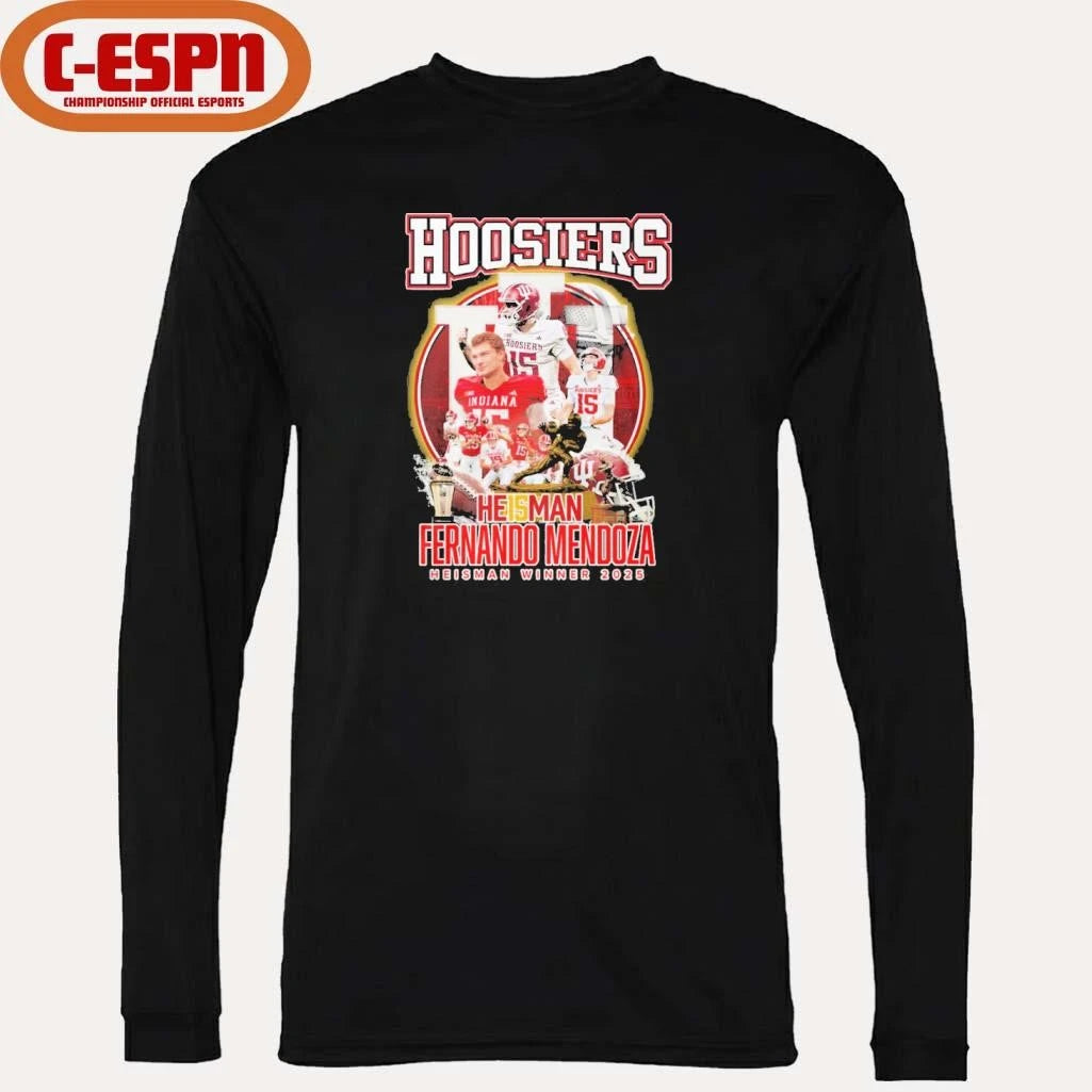 Official Hoosier He15man Fernando Mendoza Heisman Winner 2025 Shirt