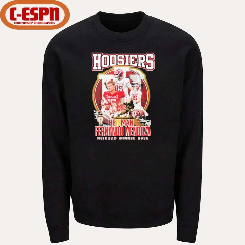 Official Hoosier He15man Fernando Mendoza Heisman Winner 2025 Shirt