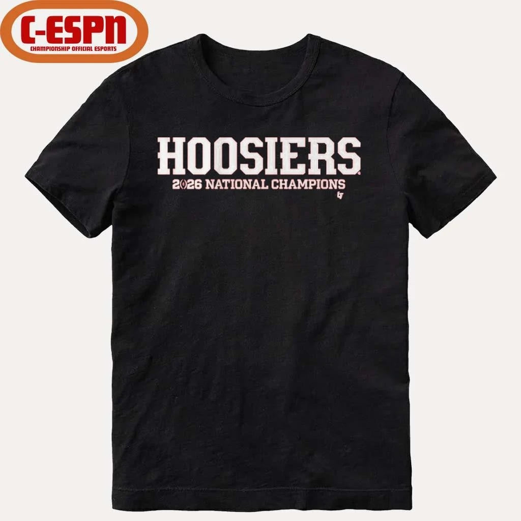 Official Hoosiers National Champions 2026 IU Football T-Shirt