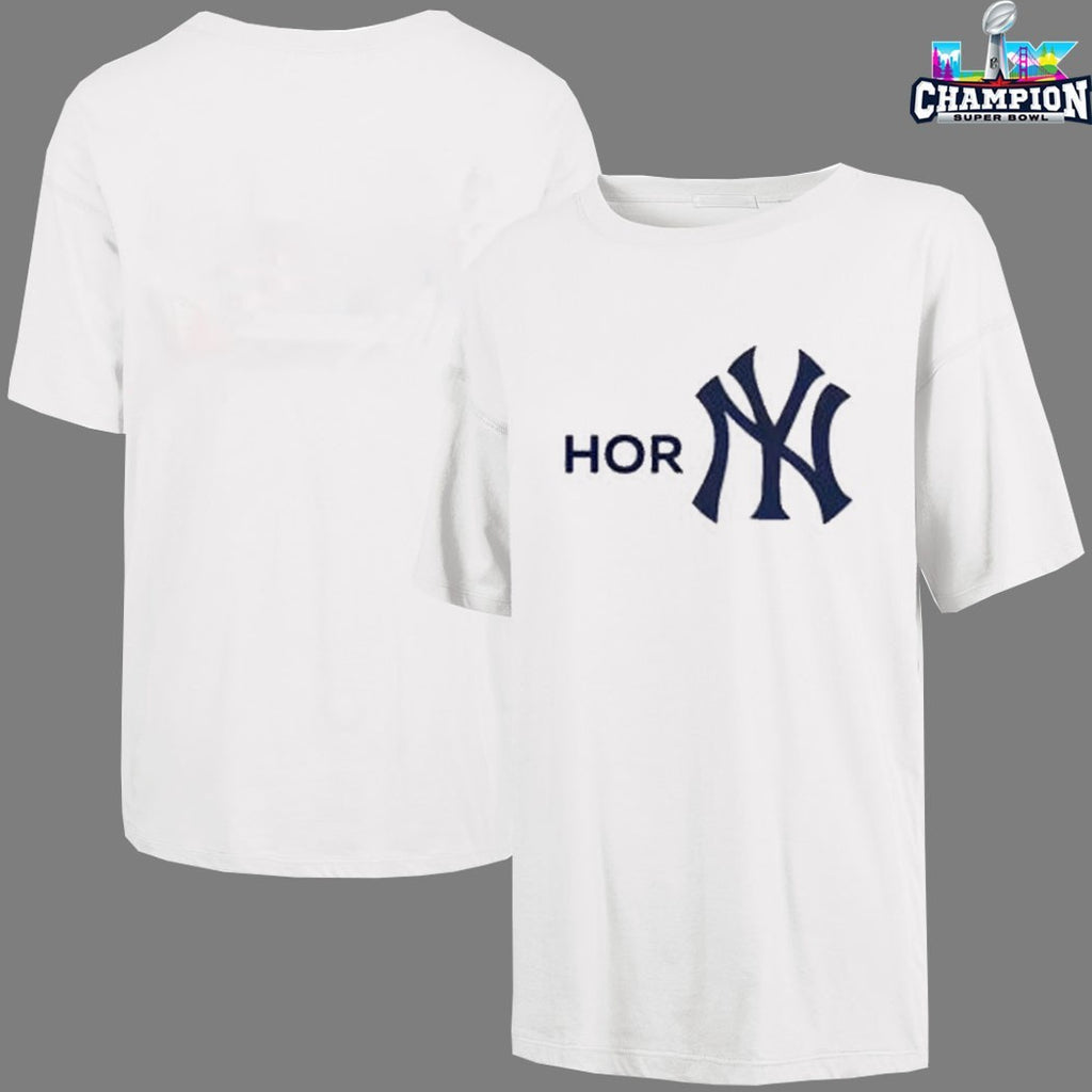 Official Horn New York Yankees Logo T-Shirts