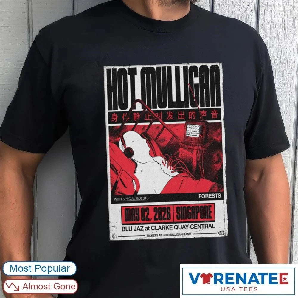 Official Hot Mulligan Blu Jaz At Clarke Quay Central May 2 2026 Singapore Poster T-shirt