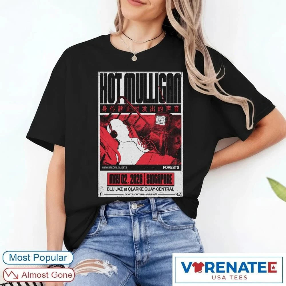 Official Hot Mulligan Blu Jaz At Clarke Quay Central May 2 2026 Singapore Poster T-shirt