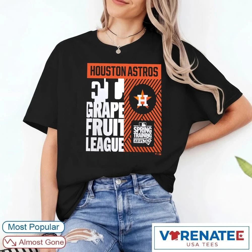 Official Houston Astros 2026 Grapefruit League Spring Training True Icon T-Shirt
