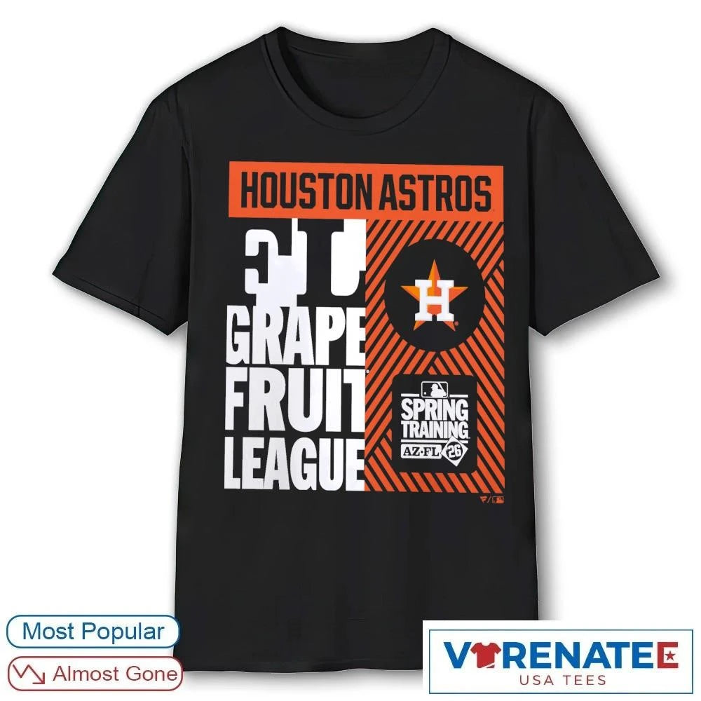 Official Houston Astros 2026 Grapefruit League Spring Training True Icon T-Shirt