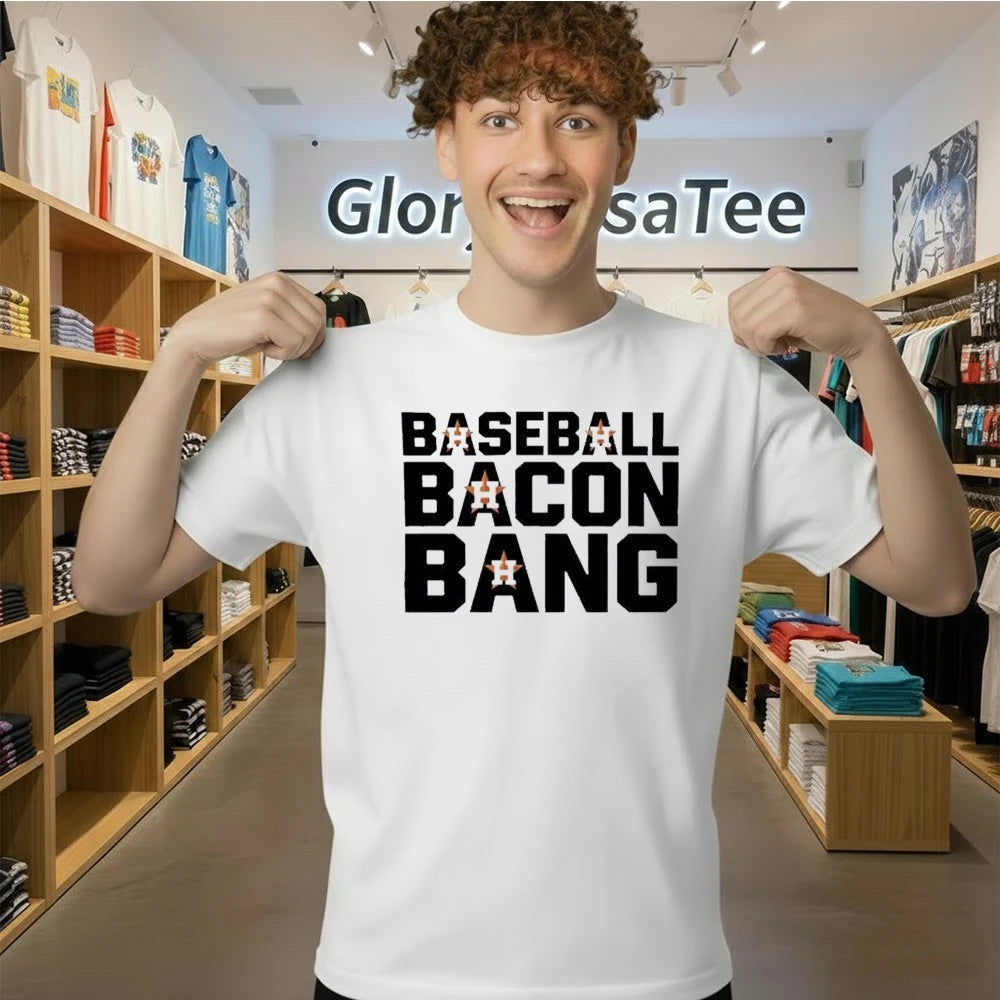 Official Houston Astros Baseball Bacon Bang Shirt