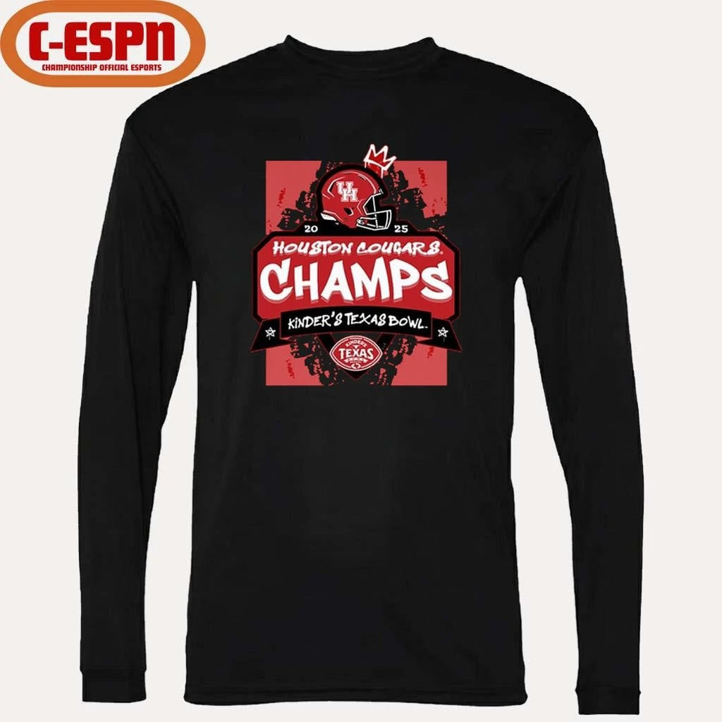 Official Houston Cougars 2025 Texas Bowl Champions Shirt