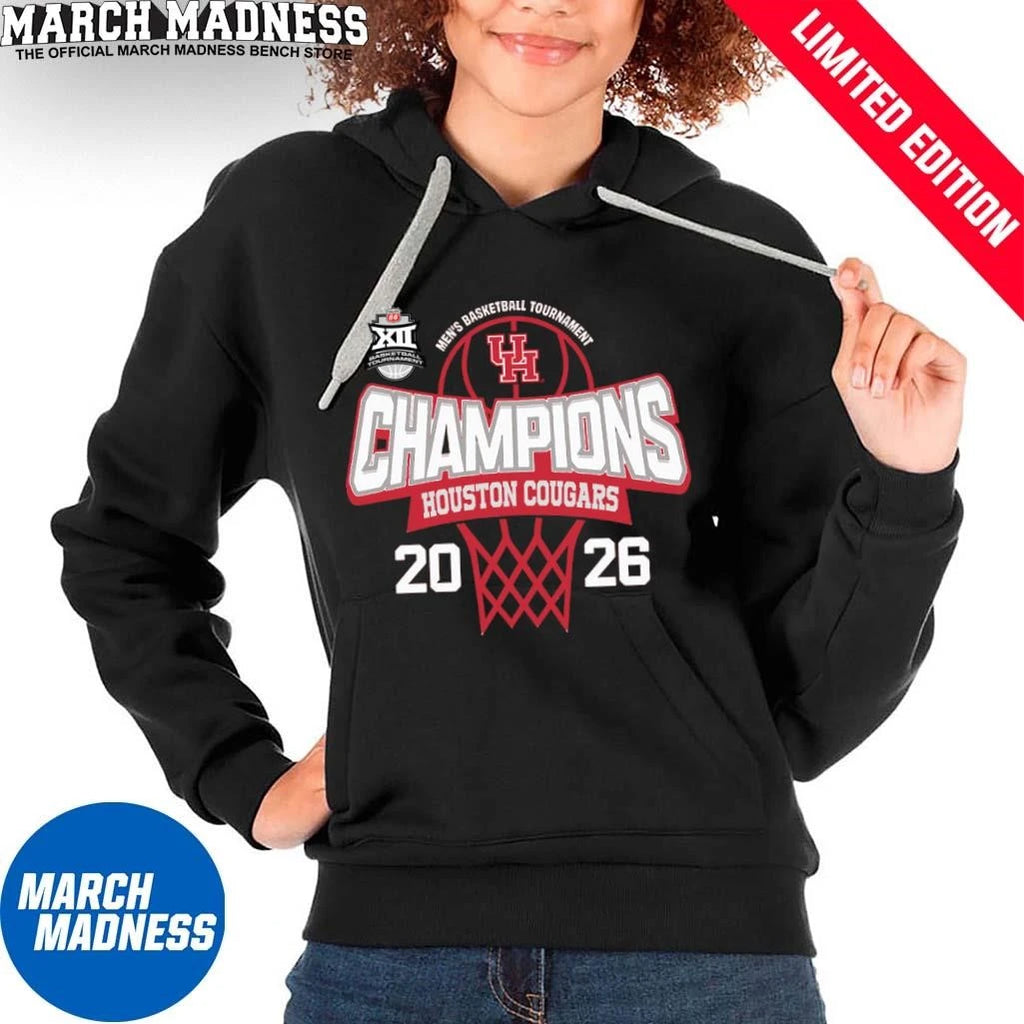 Official Houston Cougars 2026 Big 12 Conference Men’s Basketball Tournament Champions Shirt