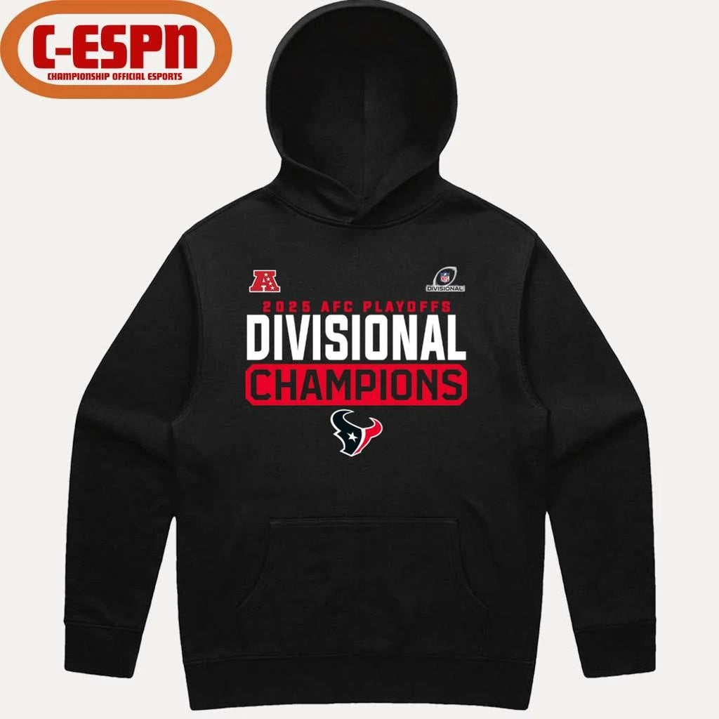 Official Houston Texans 2025-26 AFC Playoffs Divisional Round Champions T-Shirt