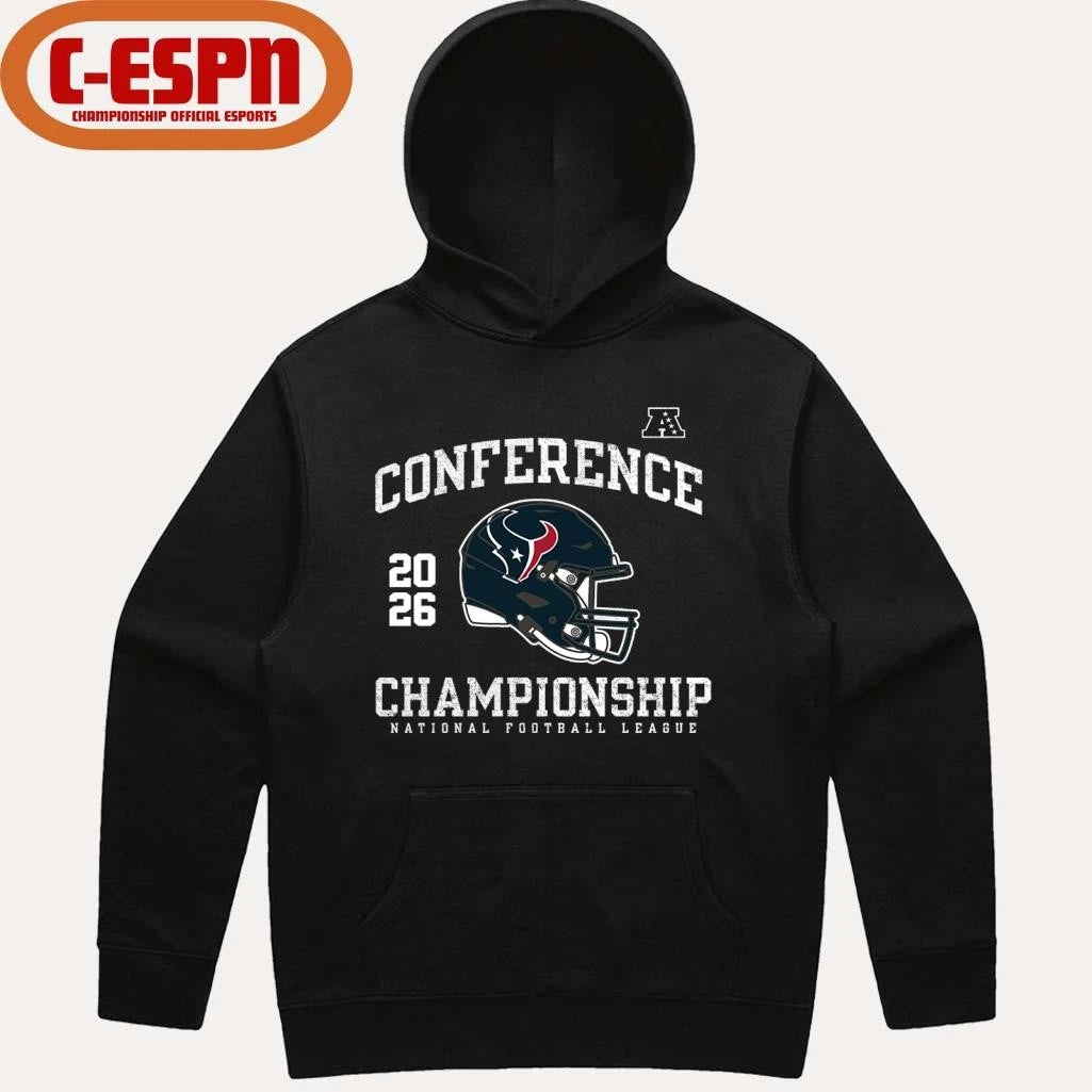 Official Houston Texans 2026 AFC Conference Championship Helmet T-Shirt