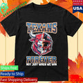 Official Houston Texans Forever Not Just When We Win Bull Mascot Split Helmet Shirt