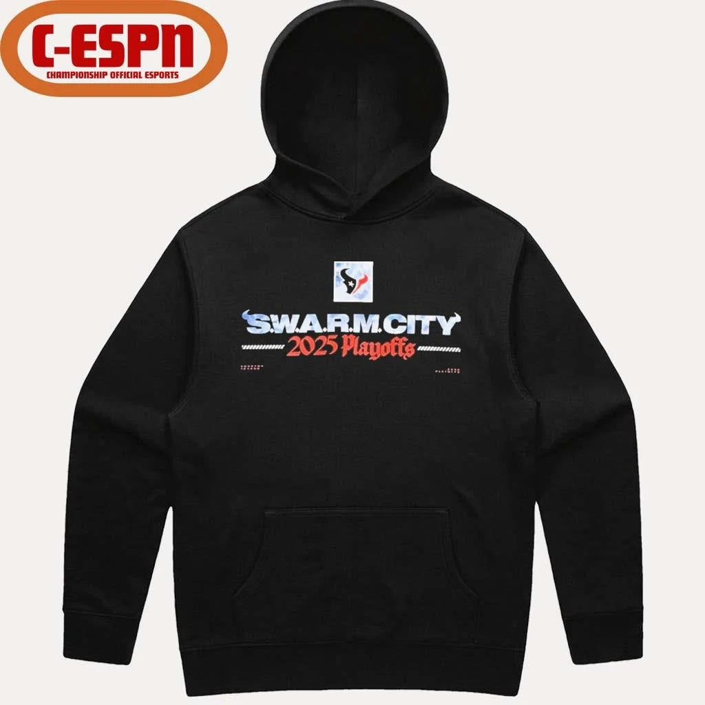 Official Houston Texans S.W.A.R.M. City 2025 Playoffs Shirt