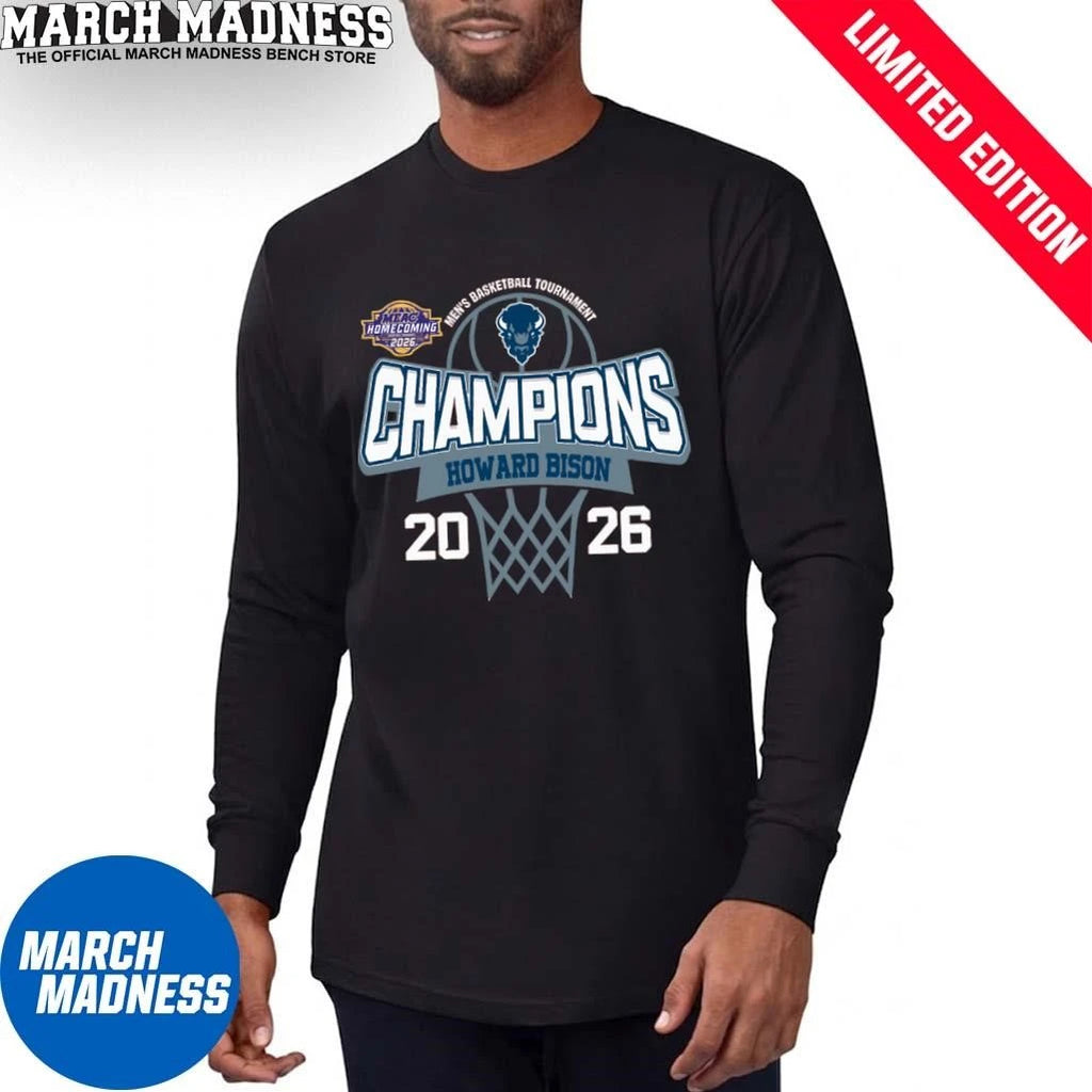 Official Howard Bison 2026 MEAC Men’s Basketball Tournament Champions Shirt