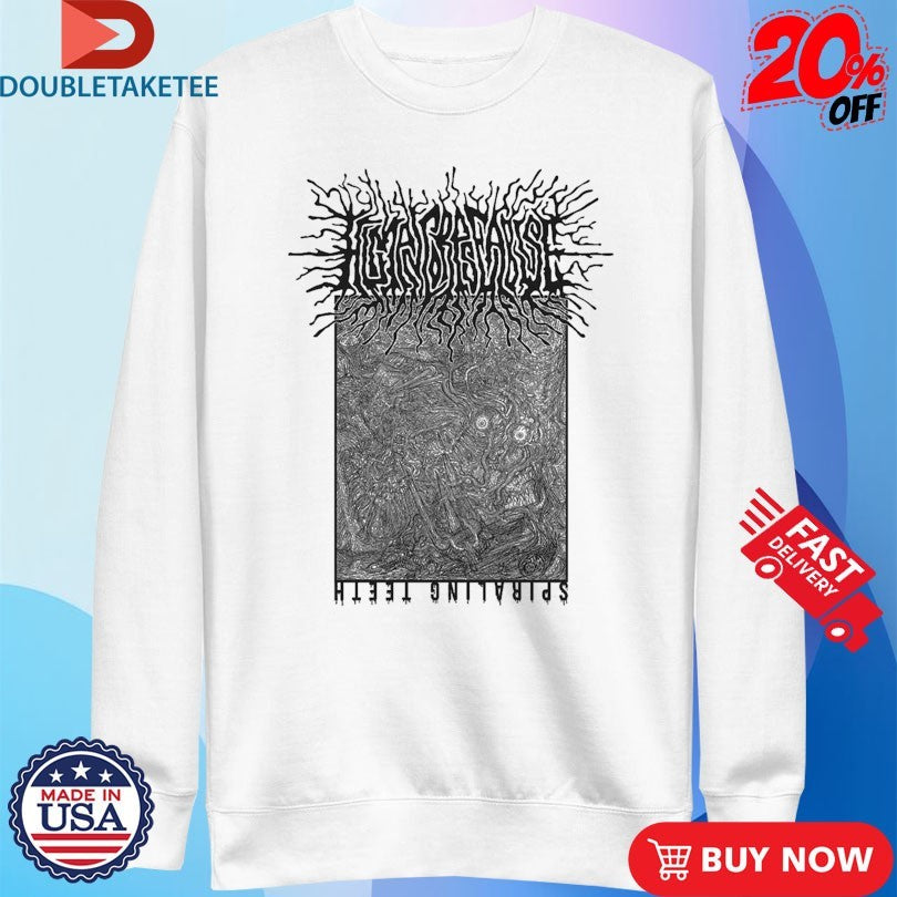 Official Human Corpse Abuse Spiraling Teeth Shirts