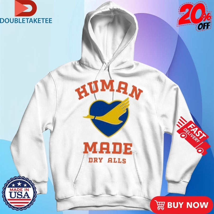 Official Human Made Dry Alls Heart Shirts
