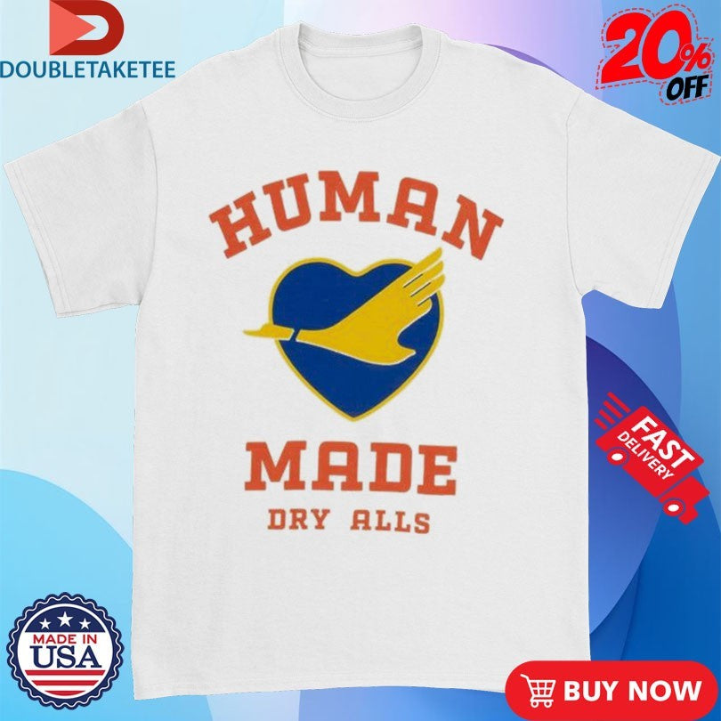 Official Human Made Dry Alls Heart Shirts