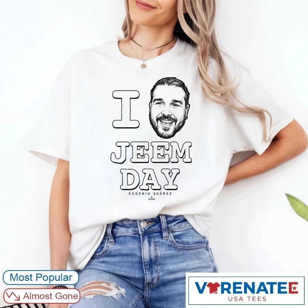 Official I Love Jeem Day Eugenio Suarez Cincinnati Reds T-Shirt