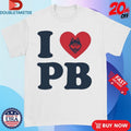 Official I Love PB UConn Huskies Heart Shirts