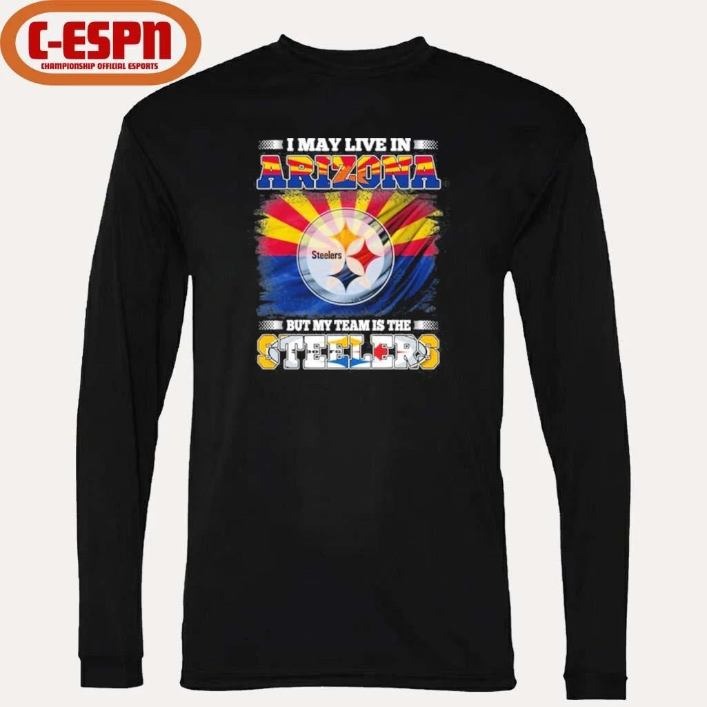 Official I May Live In Arizona But Steelers Lives In Me Shirt