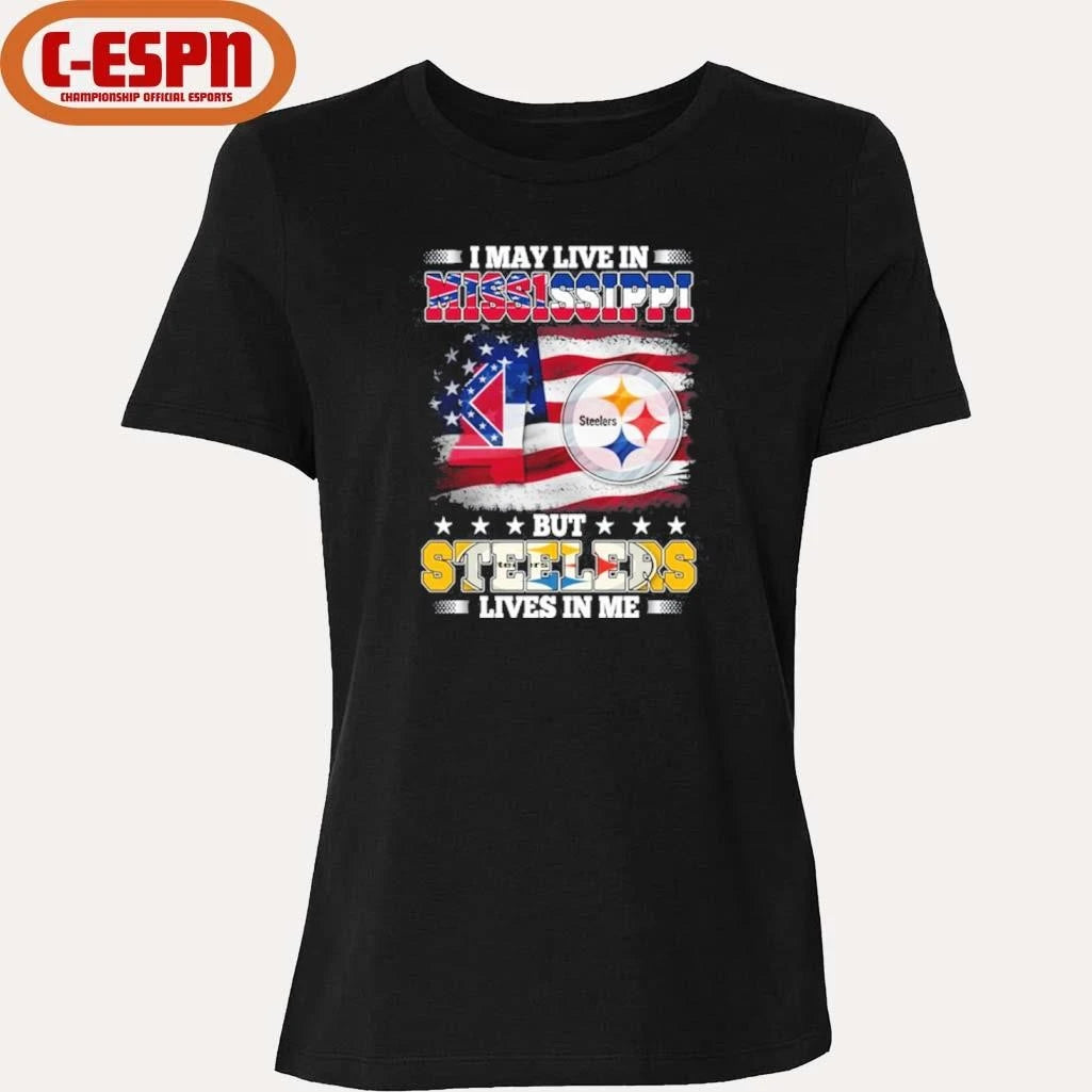 Official I May Live In Mississippi But Steelers Lives In Me Shirt