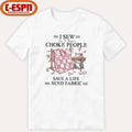 Official I Sew So I Don’t Choke People Save A Life Send Fabric T-Shirt