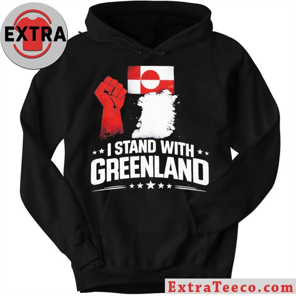 Official I Stand With Greenland Flag T-Shirt