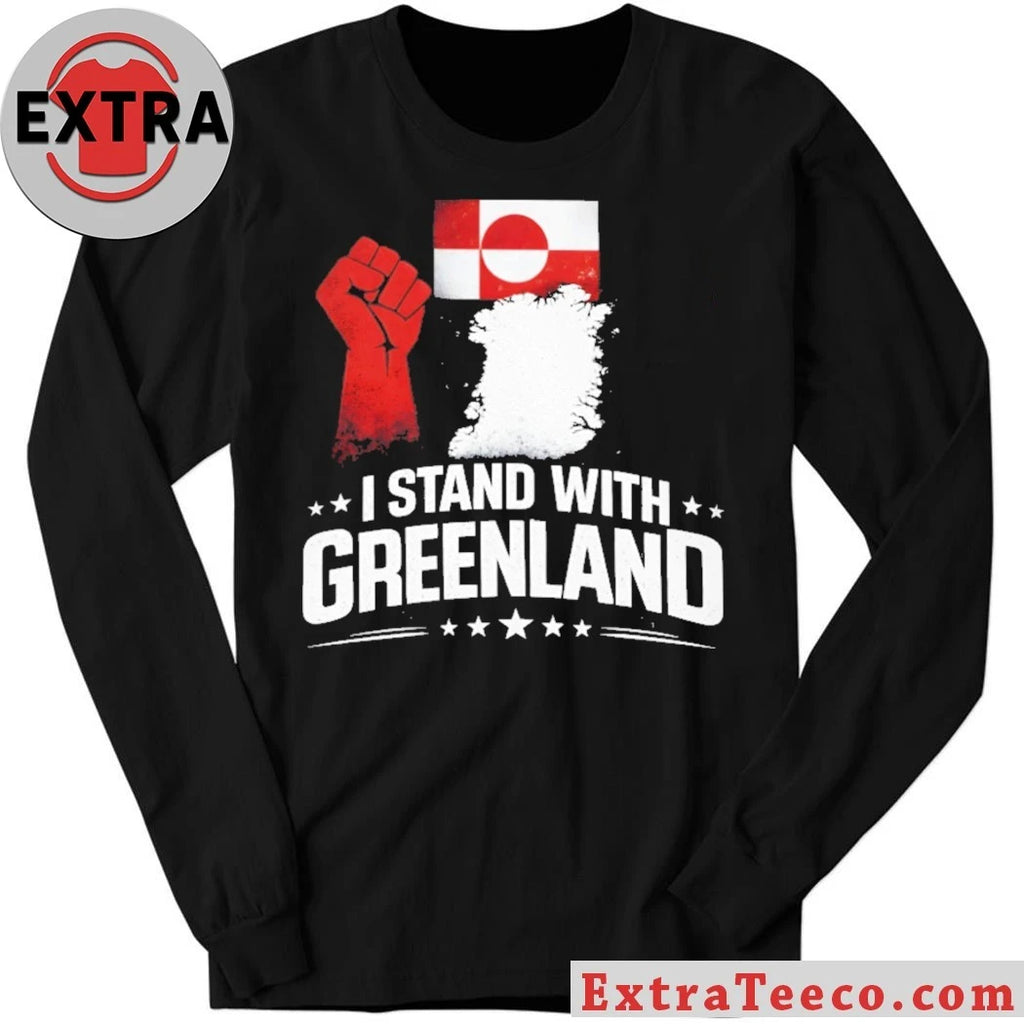 Official I Stand With Greenland Flag T-Shirt