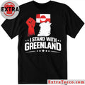 Official I Stand With Greenland Flag T-Shirt
