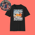 Official I Support Veterans Before Illegals Patriotic American Shirt