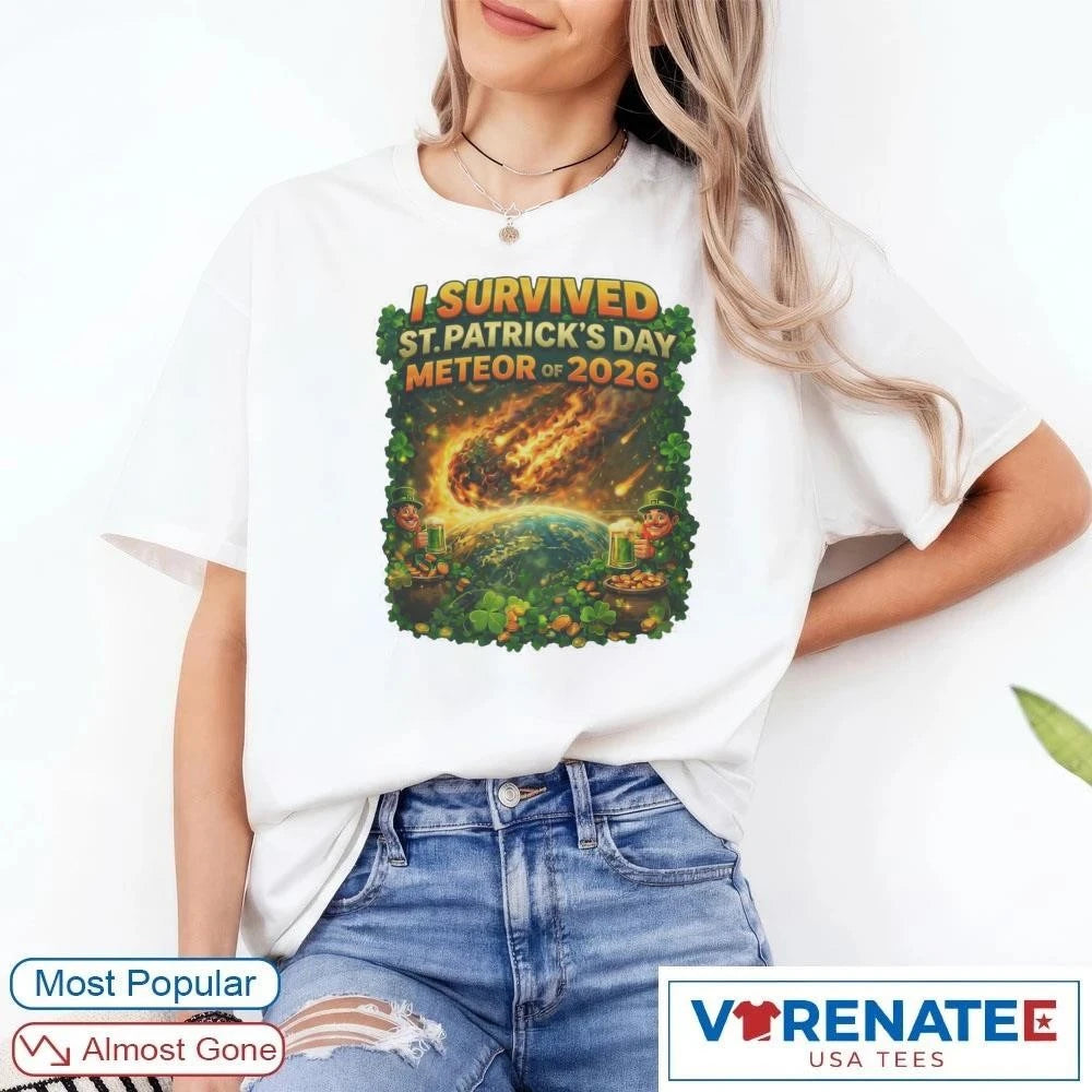 Official I Survived the St. Patrick’s Day Meteor Ohio 2026 T-Shirt