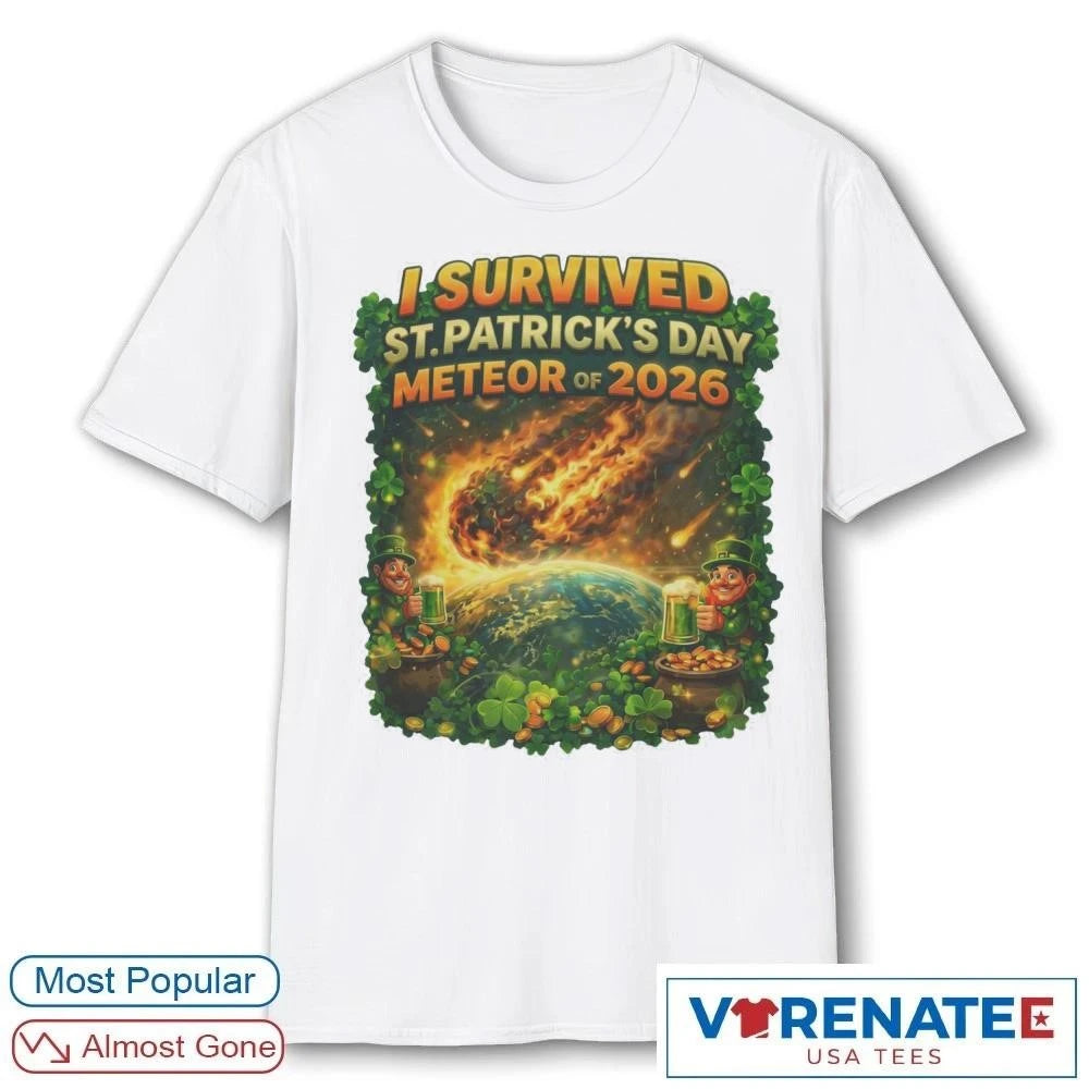 Official I Survived the St. Patrick’s Day Meteor Ohio 2026 T-Shirt