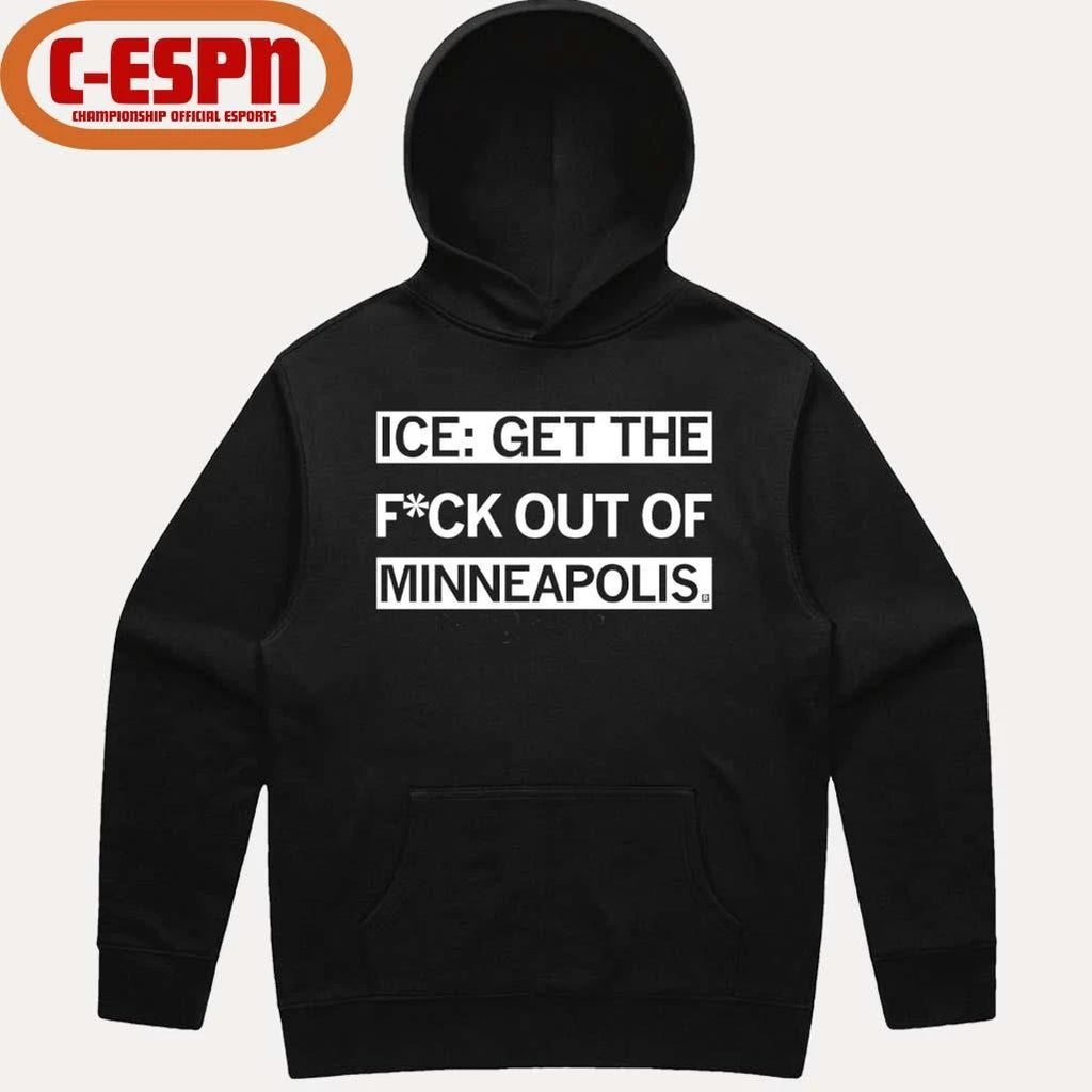 Official ICE Get the F Out of Minneapolis T-Shirt