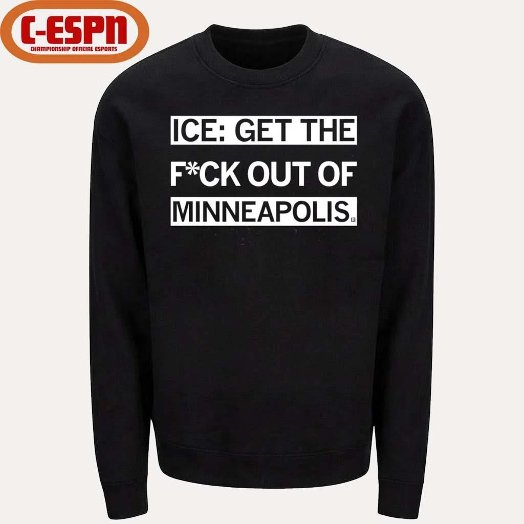 Official ICE Get the F Out of Minneapolis T-Shirt