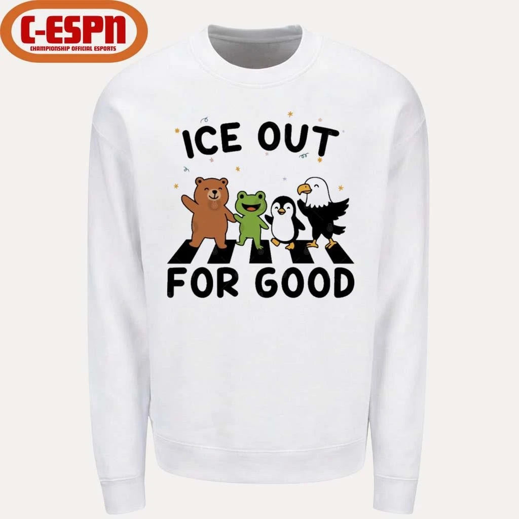 Official ICE Out For Good Resist Animals Frog Bear Penguin Eagle Shirt