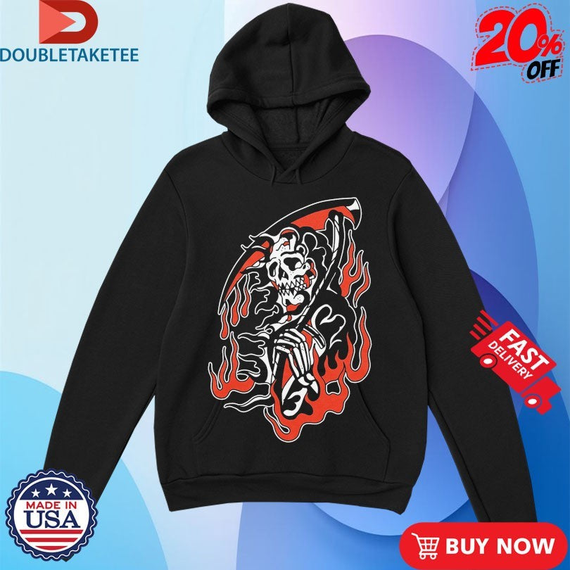 Official IDX MFG In Flames Grim Reaper Shirts