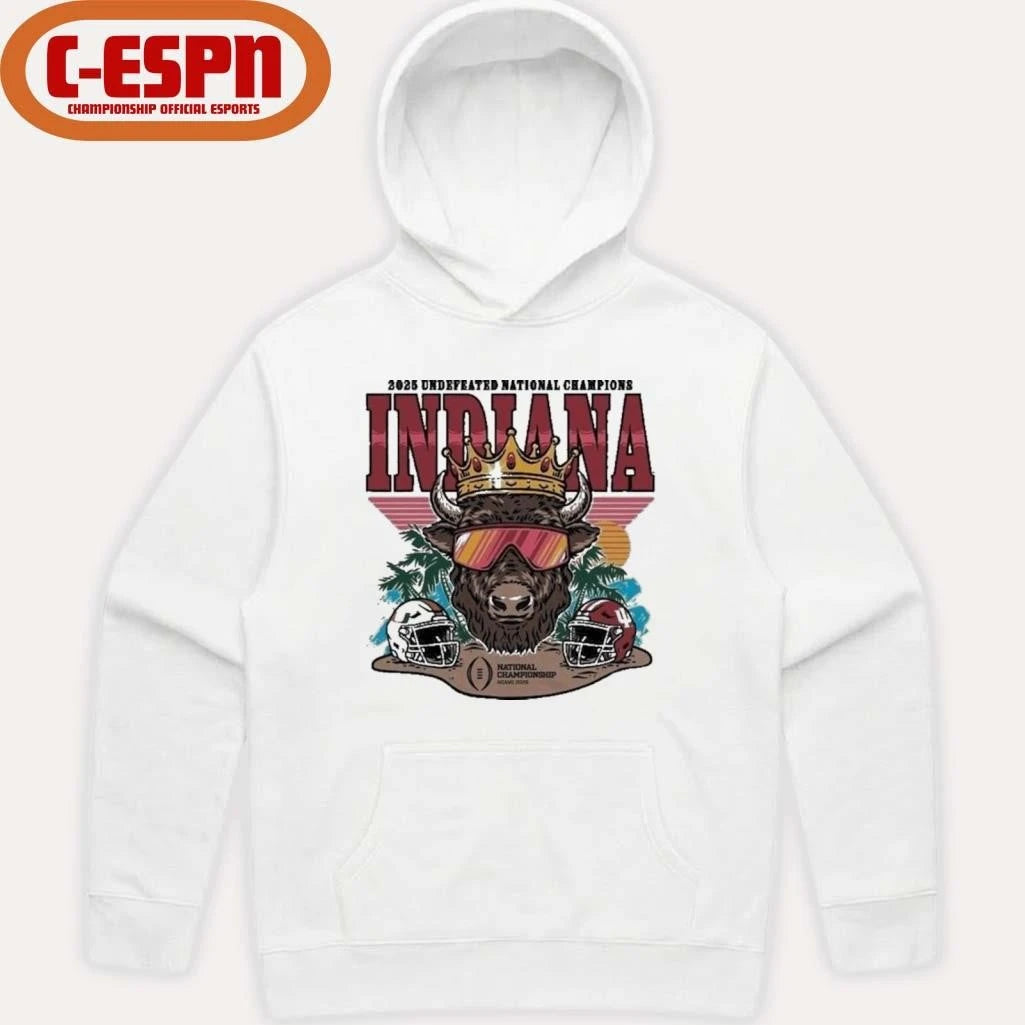 Official IU CFP National Champs Bison Crown Shirt