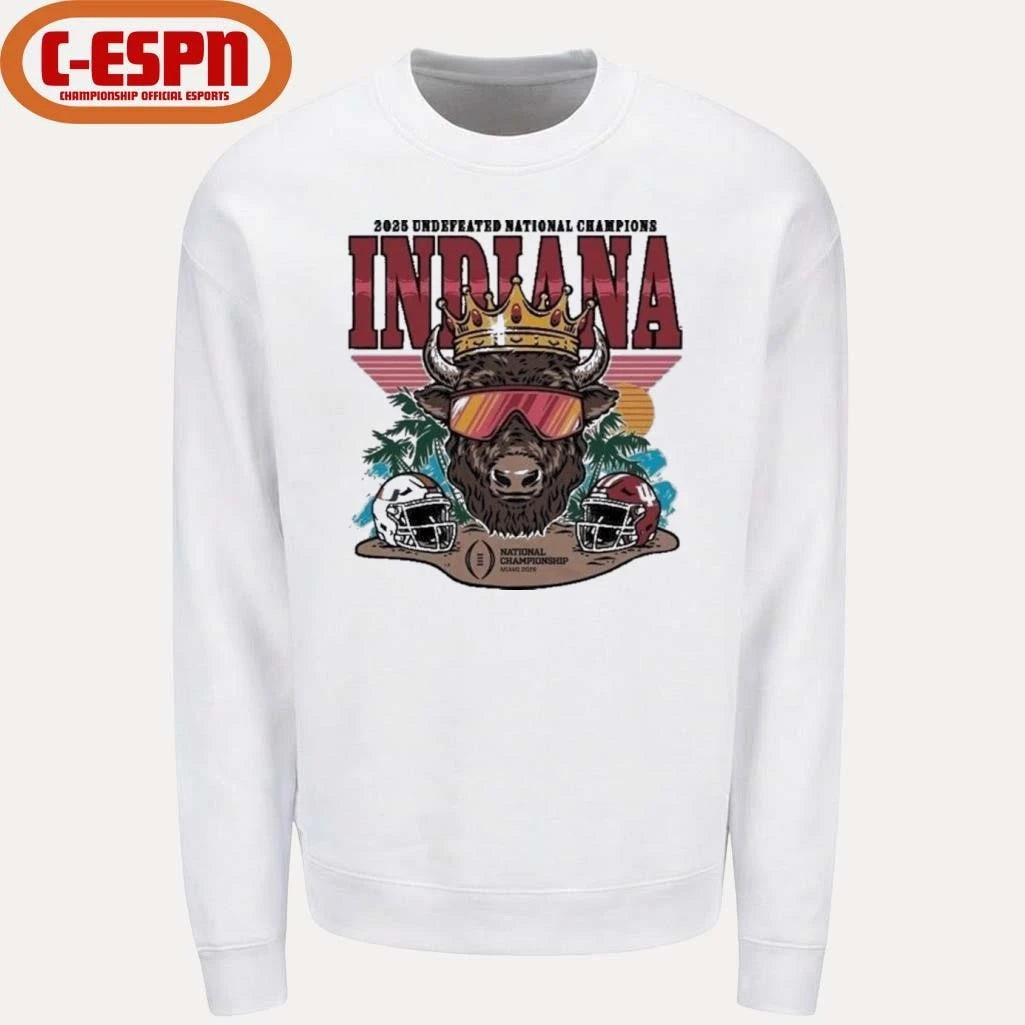 Official IU CFP National Champs Bison Crown Shirt