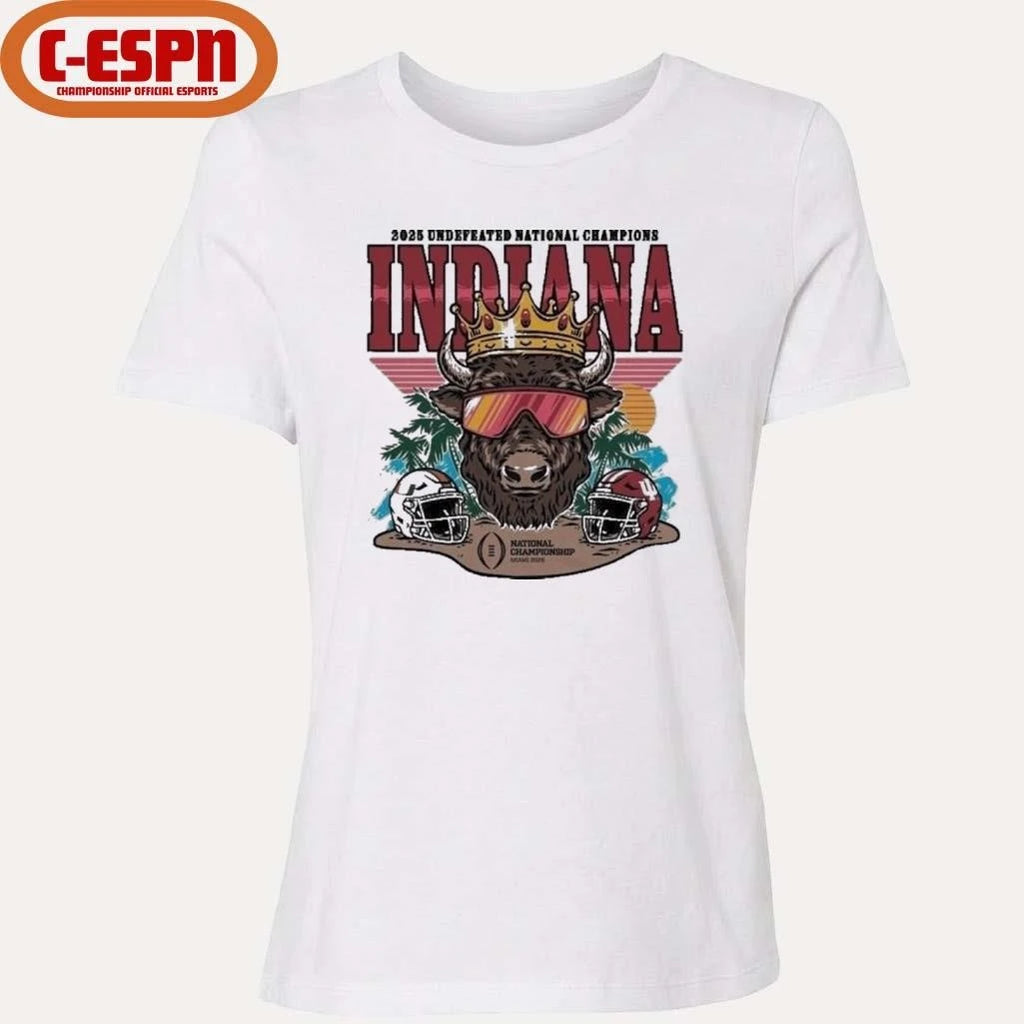 Official IU CFP National Champs Bison Crown Shirt