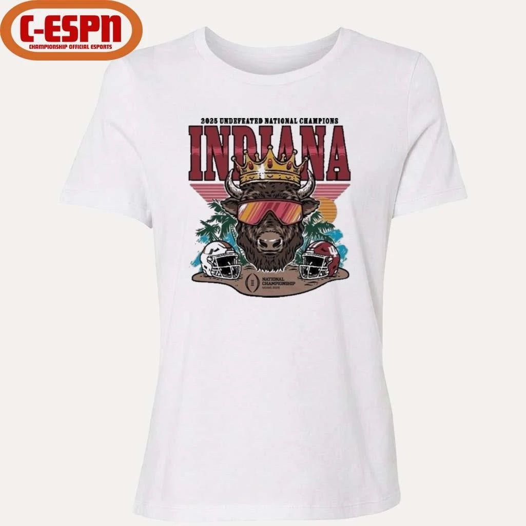 Official IU CFP National Champs Bison Crown Shirt