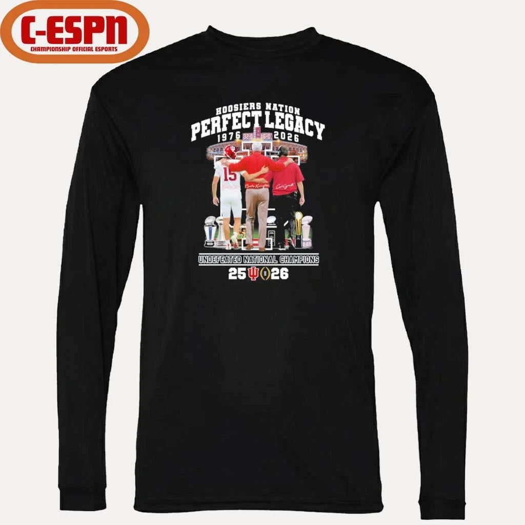 Official IU Football Hoosiers National Perfect Legacy 1976-2026 National Champions Shirt