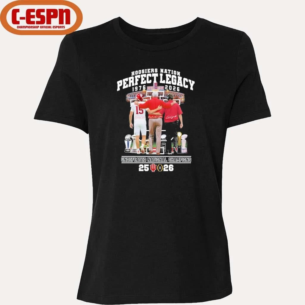 Official IU Football Hoosiers National Perfect Legacy 1976-2026 National Champions Shirt