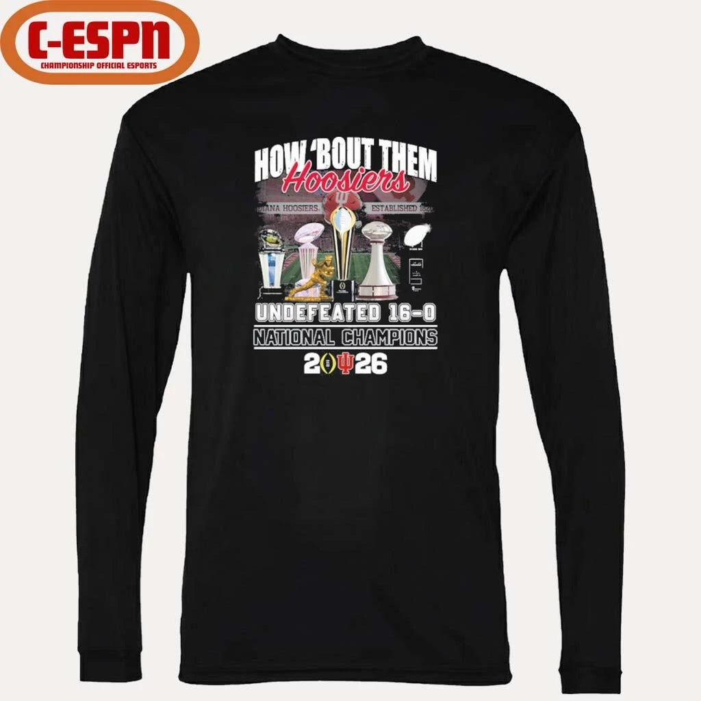 Official IU Football How ‘Bout Them Hoosiers National Champions Shirt