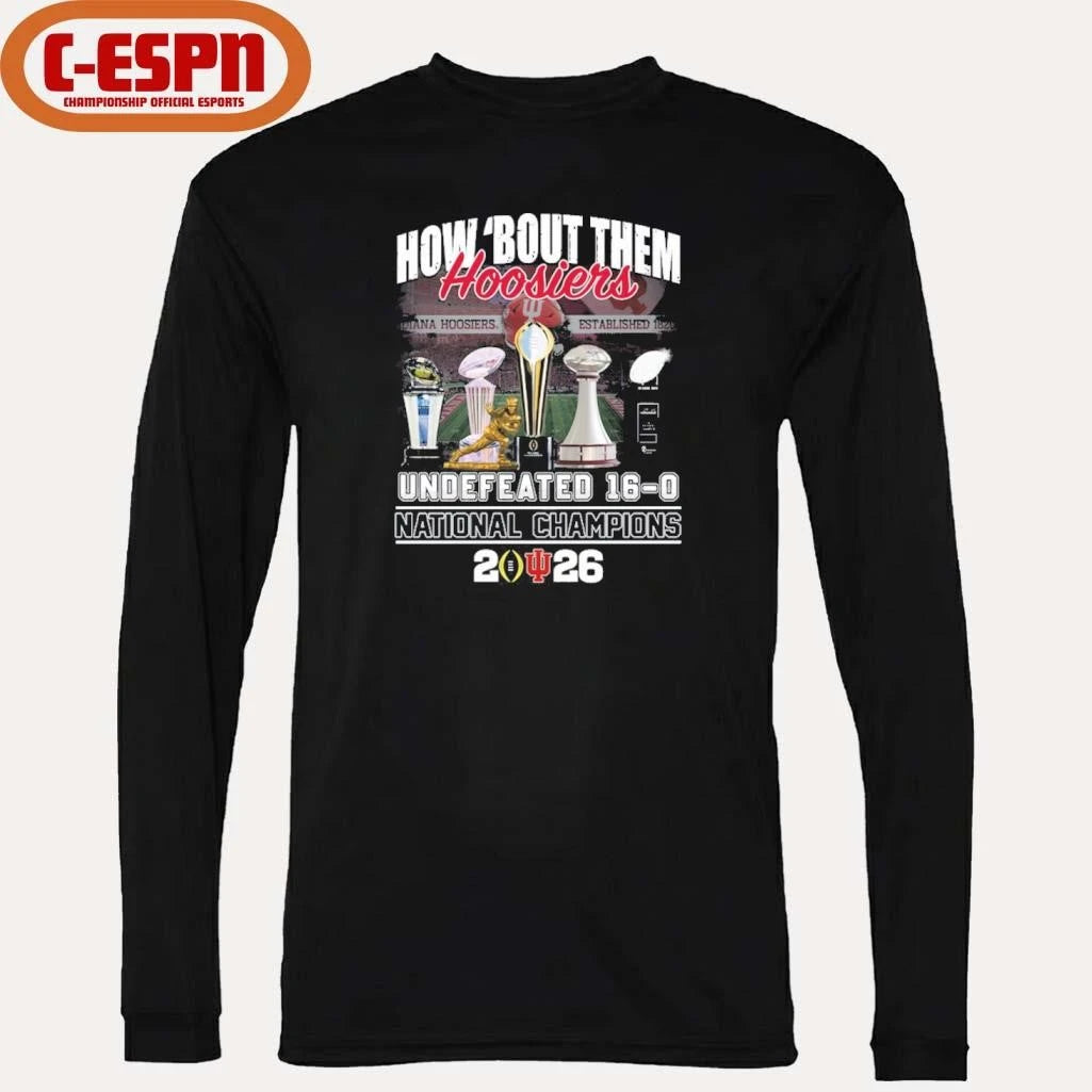 Official IU Football How ‘Bout Them Hoosiers National Champions Shirt